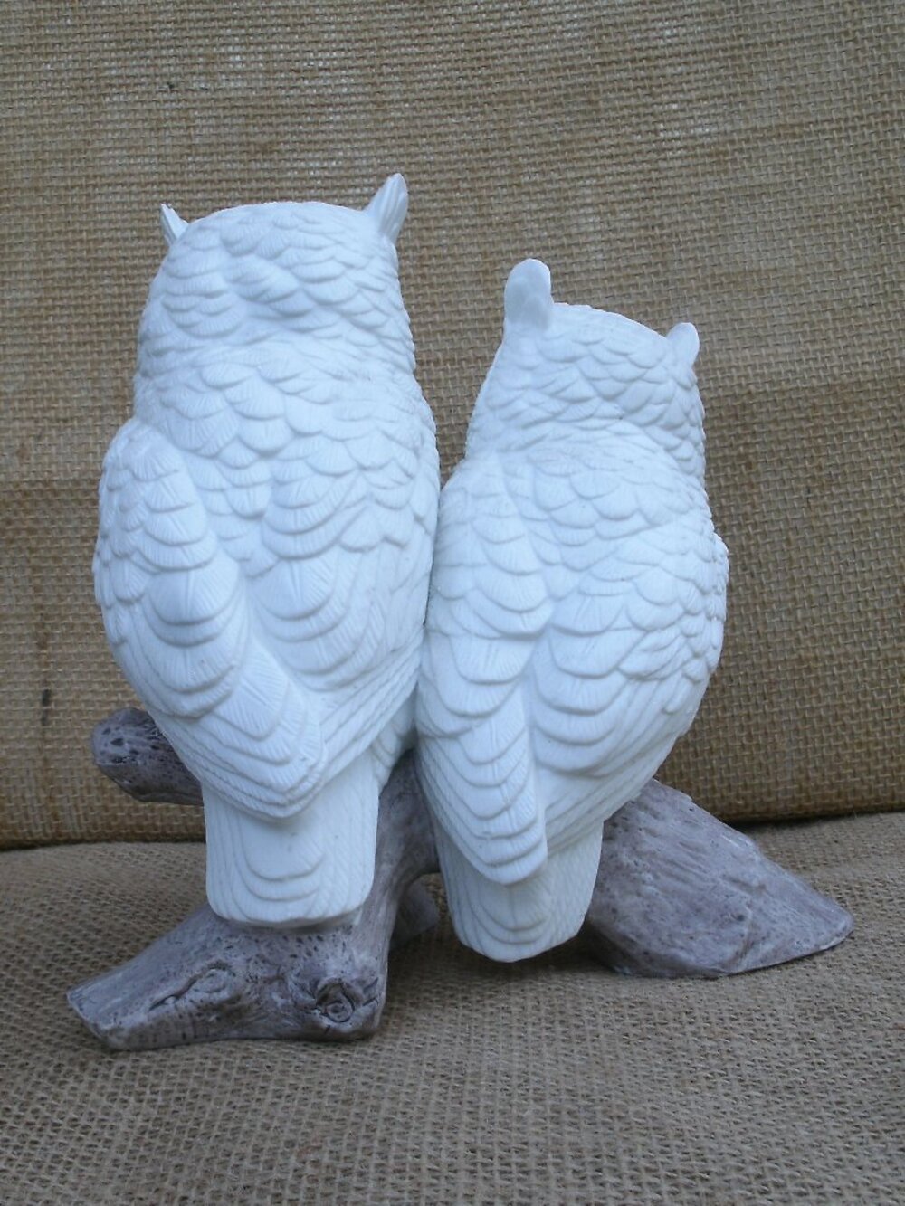 Vintage Andrea by Sadek White Owls Porcelain Figurine - Picture 5 of 16